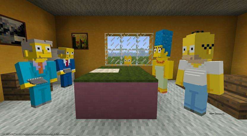 Minecraft The Simpsons DLC